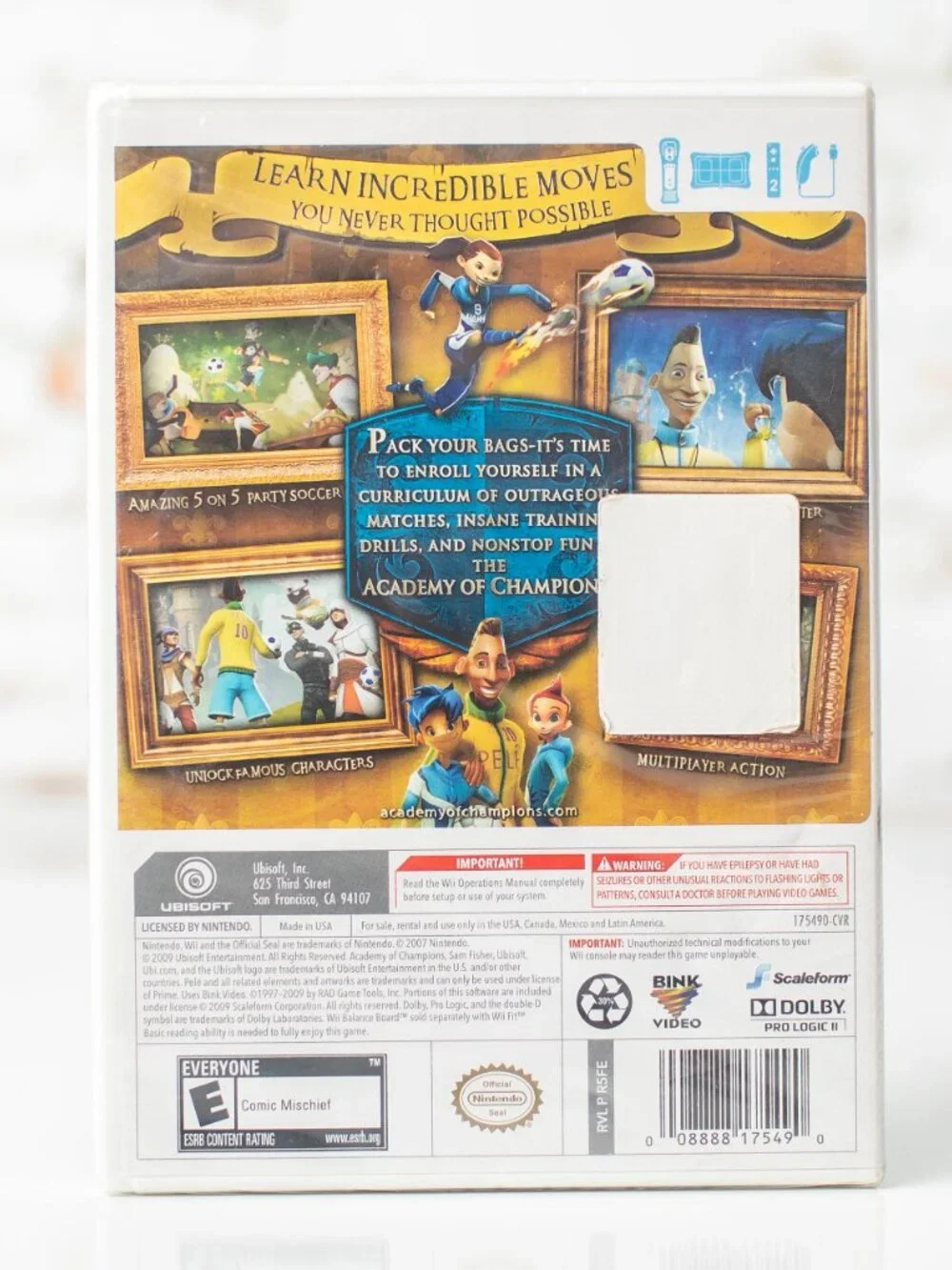 Academy of Champions Soccer Nintendo Wii Complete 2009 NEW SEALED